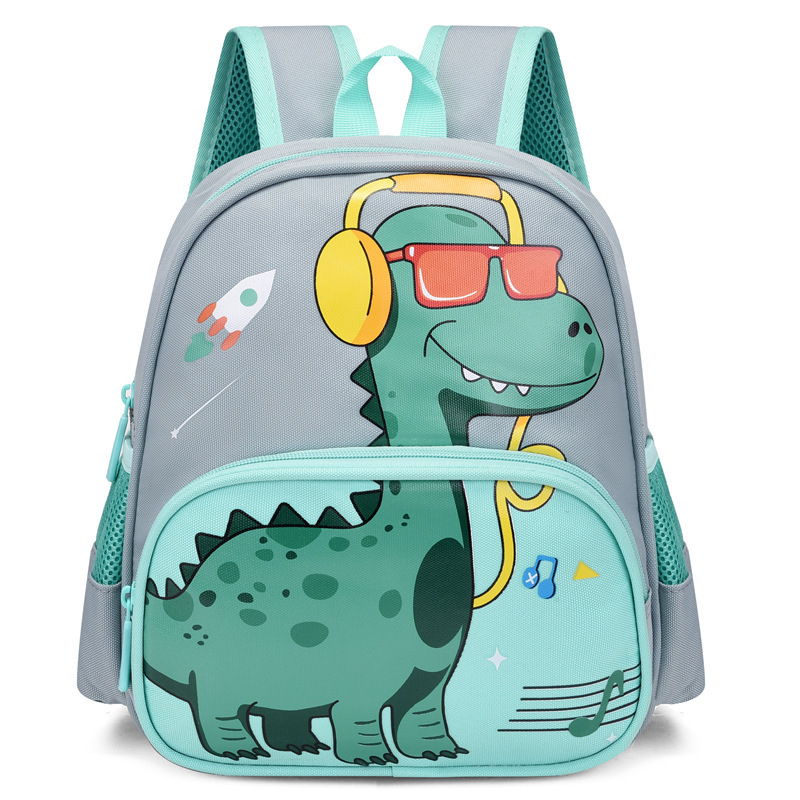 Ruksak za predškolu iz serije Mali dinosaurus, od Oxford materijala, prozračan, ultra lagan, otporan na habanje, s jastučićnim ramenskim remenima