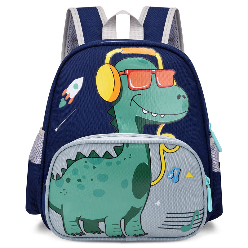 Ruksak za predškolu iz serije Mali dinosaurus, od Oxford materijala, prozračan, ultra lagan, otporan na habanje, s jastučićnim ramenskim remenima