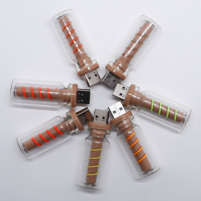 Unutarnja automobilska ambijentalna svjetlost — noćna svjetiljka od spiralne staklene boce, USB dodirna kontrola, 5V 5W, staklena vlakna, ugradbena instalacija