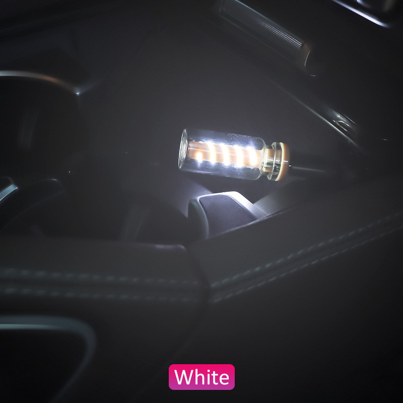 Unutarnja automobilska ambijentalna svjetlost — noćna svjetiljka od spiralne staklene boce, USB dodirna kontrola, 5V 5W, staklena vlakna, ugradbena instalacija