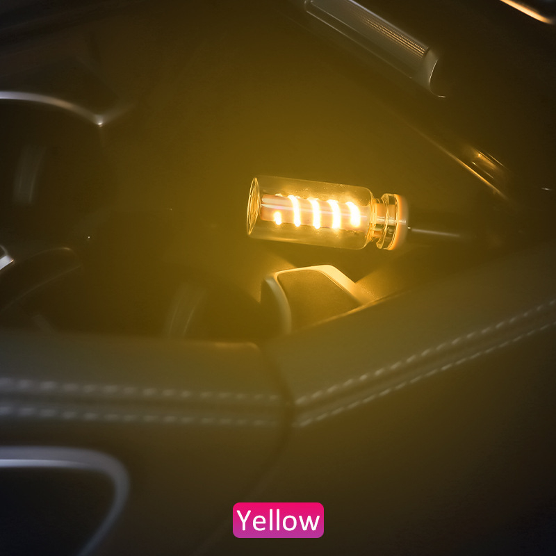 Unutarnja automobilska ambijentalna svjetlost — noćna svjetiljka od spiralne staklene boce, USB dodirna kontrola, 5V 5W, staklena vlakna, ugradbena instalacija