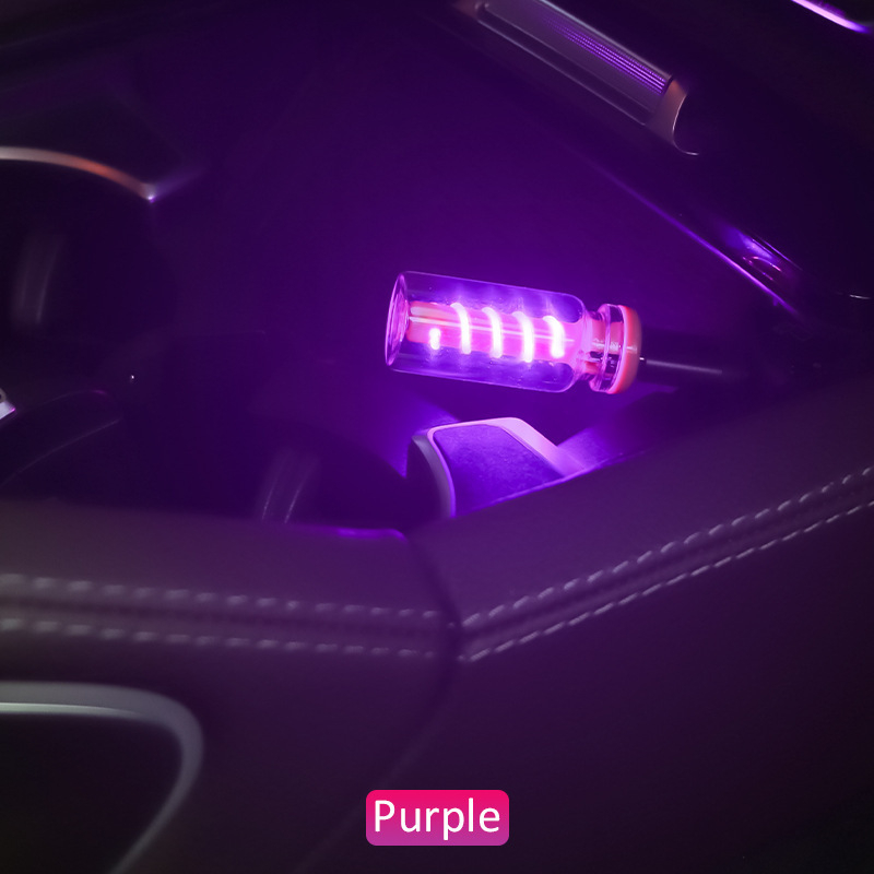 Unutarnja automobilska ambijentalna svjetlost — noćna svjetiljka od spiralne staklene boce, USB dodirna kontrola, 5V 5W, staklena vlakna, ugradbena instalacija