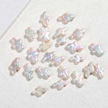 DIY ékszerekhez: kereszt alakú barokk édesvízi gyöngyök, szabad gyöngyök