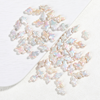 DIY ékszerekhez: kereszt alakú barokk édesvízi gyöngyök, szabad gyöngyök