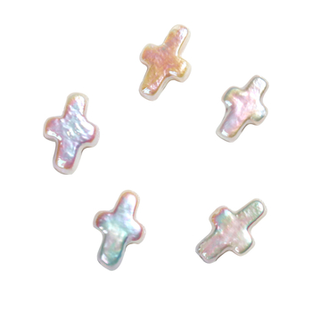 DIY ékszerekhez: kereszt alakú barokk édesvízi gyöngyök, szabad gyöngyök