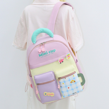 Gyerekeknek szóló hátizsák, uniszex, Oxford anyag, vízálló, ívelt vállpántok