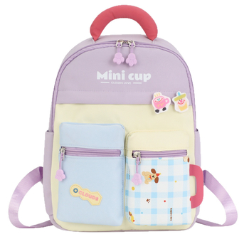 Gyerekeknek szóló hátizsák, uniszex, Oxford anyag, vízálló, ívelt vállpántok