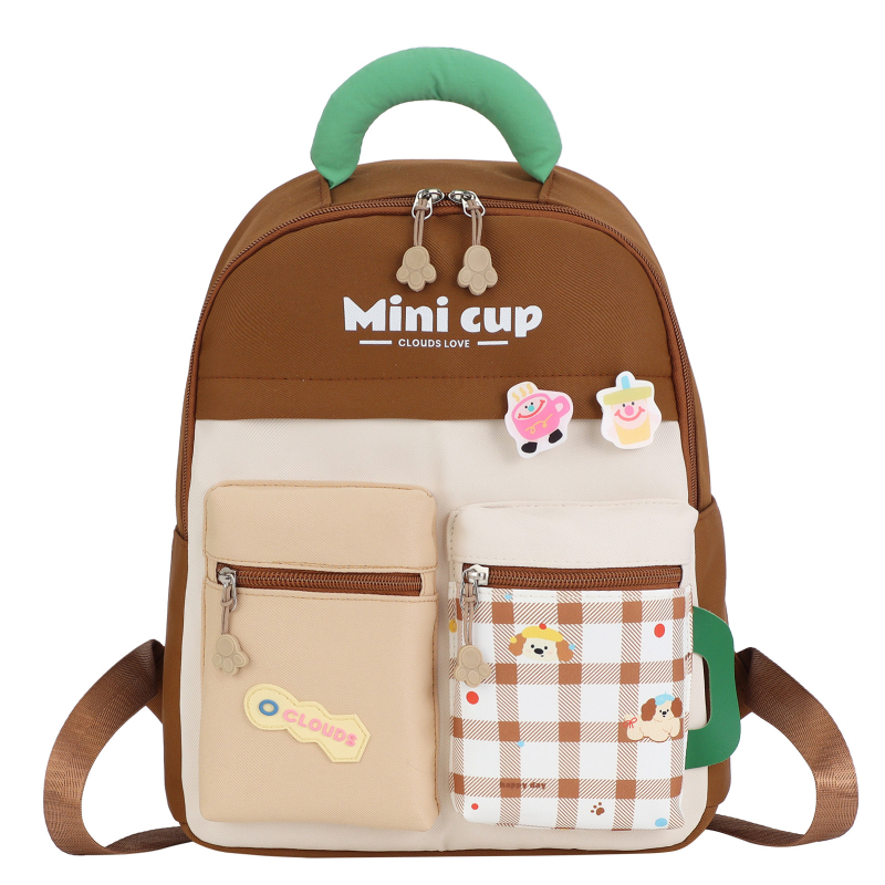 Gyerekeknek szóló hátizsák, uniszex, Oxford anyag, vízálló, ívelt vállpántok