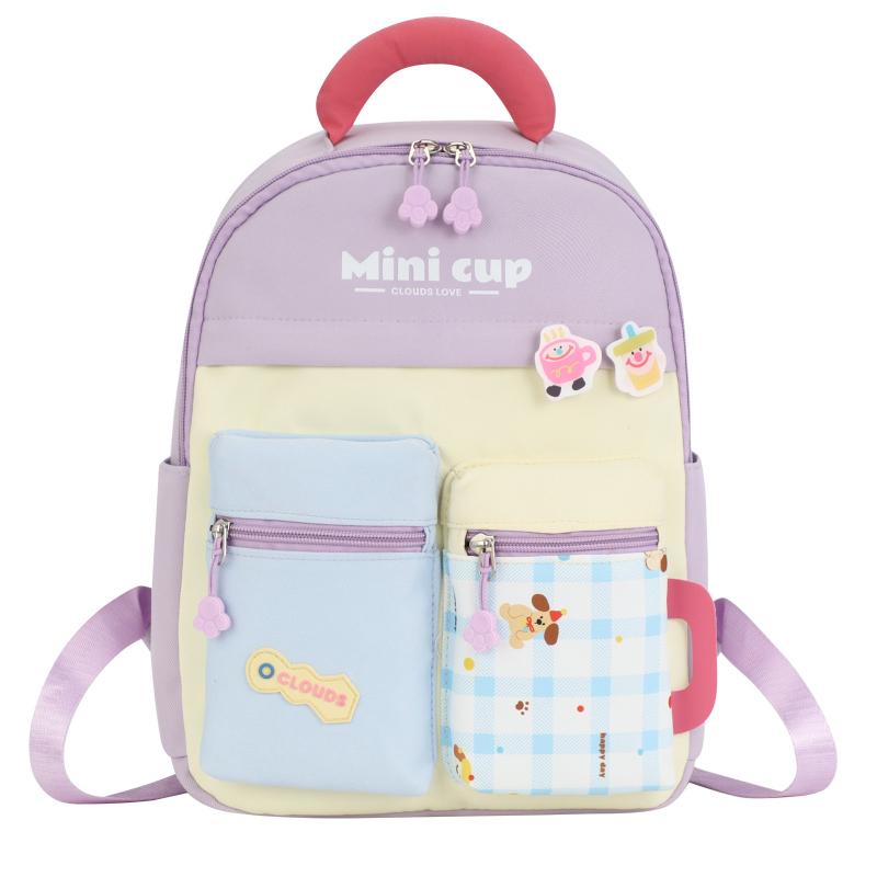 Gyerekeknek szóló hátizsák, uniszex, Oxford anyag, vízálló, ívelt vállpántok