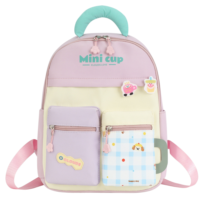 Gyerekeknek szóló hátizsák, uniszex, Oxford anyag, vízálló, ívelt vállpántok