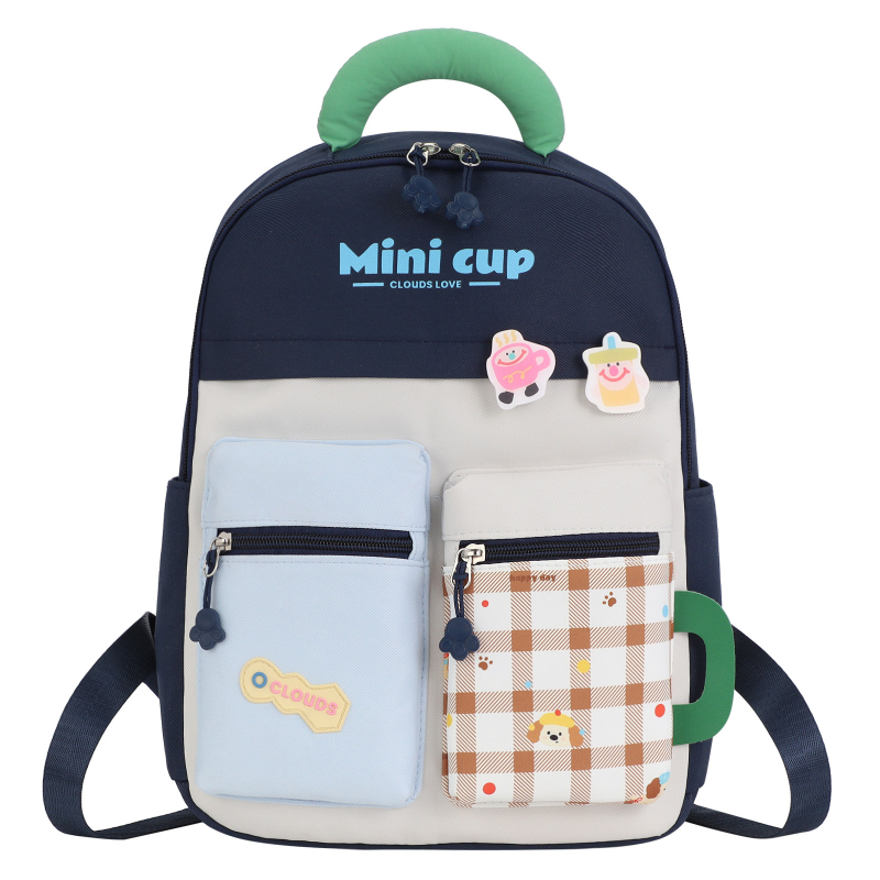 Gyerekeknek szóló hátizsák, uniszex, Oxford anyag, vízálló, ívelt vállpántok