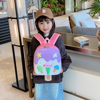 Gyerekeknek iskolatáska – aranyos rajzfilm-stílus, Oxford anyag, poliészter bélés, görbült vállpántok, uniszex, középiskolás korosztálynak