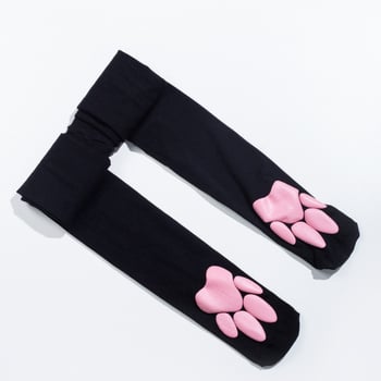 Harisnyanadrág macska tapp dizájnnal, nylon 80D, anti-szakadás és anti-akadás, közepes vastagság – nőknek