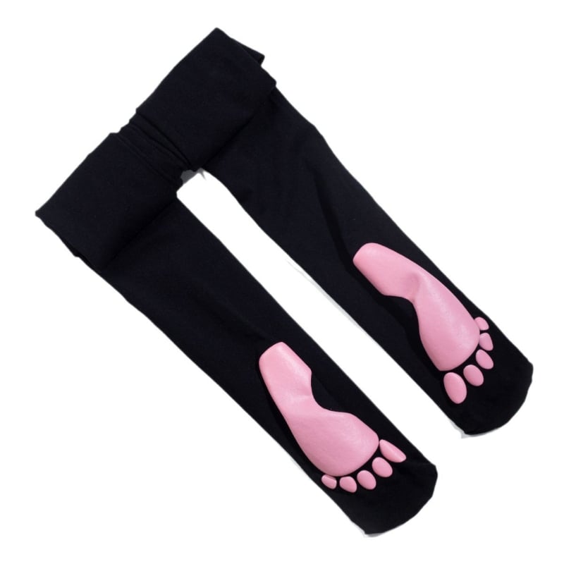 Harisnyanadrág macska tapp dizájnnal, nylon 80D, anti-szakadás és anti-akadás, közepes vastagság – nőknek