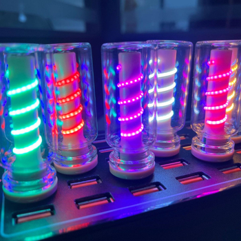 USB noćna lampica s dodirnim upravljanjem – spiralni uzorak, keramička LED boca, kompaktno romantično rasvjetno svjetlo za noćni ormarić/autić (1W, 0.3A)