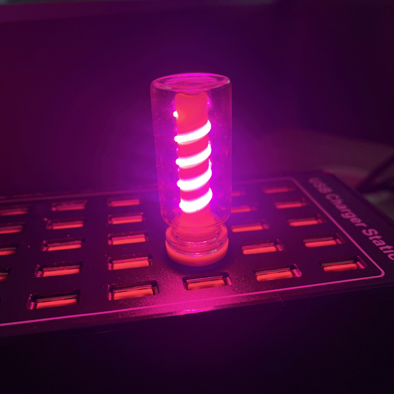 USB noćna lampica s dodirnim upravljanjem – spiralni uzorak, keramička LED boca, kompaktno romantično rasvjetno svjetlo za noćni ormarić/autić (1W, 0.3A)