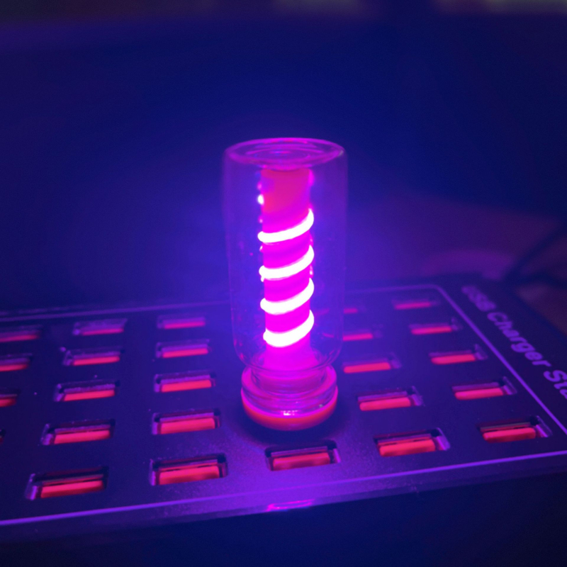 USB noćna lampica s dodirnim upravljanjem – spiralni uzorak, keramička LED boca, kompaktno romantično rasvjetno svjetlo za noćni ormarić/autić (1W, 0.3A)