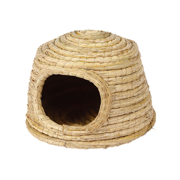 Háziállatok számára készült fészek — kézzel készült szalmafészek kendervonallal (Anyag: szalma + kendervonal; Márka: Kuntai Pet Products; Kategória: Fészek háziállatoknak)