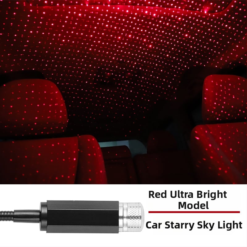 Auto interiérové LED s laserovou projekciou, XKD-11, USB napájanie, materiál: hliníková zliatina + ABS
