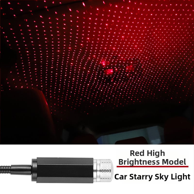 Auto interiérové LED s laserovou projekciou, XKD-11, USB napájanie, materiál: hliníková zliatina + ABS