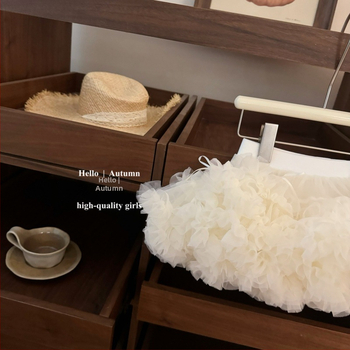 Детска принцеса рокля с тюл и пухкава пола, полупрофилна кройка, едноцветна, полиестер (>85%)