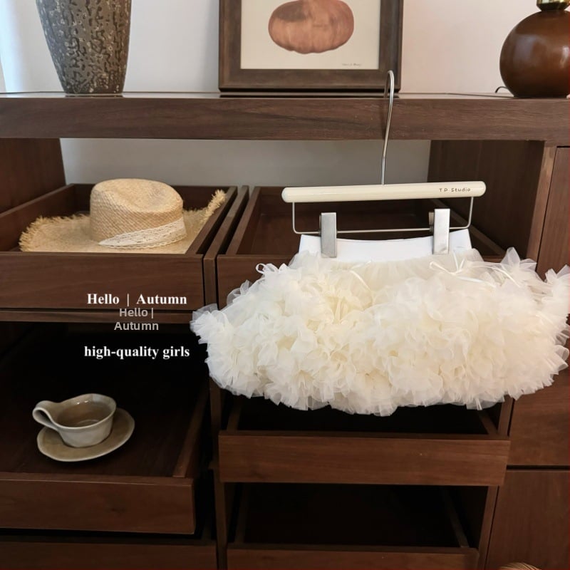 Детска принцеса рокля с тюл и пухкава пола, полупрофилна кройка, едноцветна, полиестер (>85%)