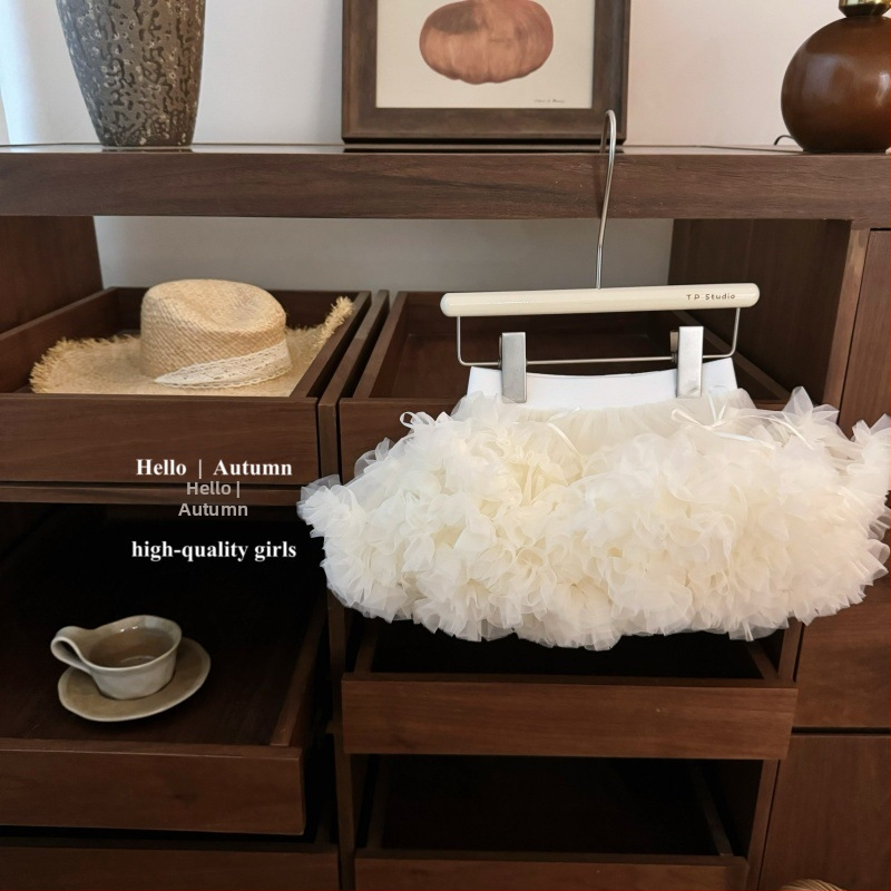 Детска принцеса рокля с тюл и пухкава пола, полупрофилна кройка, едноцветна, полиестер (>85%)