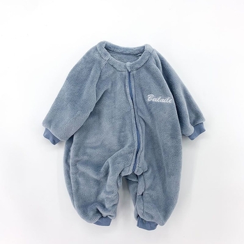 Детски цял гащеризон за спане от Corduroy, дебел зимен модел, за новородени до 1 година, безопасност клас B, издаден пролет 2025