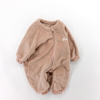 Детски цял гащеризон за спане от Corduroy, дебел зимен модел, за новородени до 1 година, безопасност клас B, издаден пролет 2025