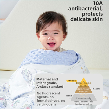 Παιδικός υπνόσακος με προστασία της κοιλιάς, στυλ καρτούν, ύφασμα πολυεστερικό κουβέρτα, βάρος 0.55–1.0 kg, γέμισμα: 230 g fleece + 200 g πλεκτό βαμβάκι, προσαρμόσιμο