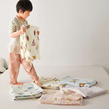 Παιδικός υπνόσακος/κουβέρτα κατά των κλωτσιών από γάζα 100% βαμβάκι, βάρος 0.55-1.0 кг, πλήρωσης ίνες