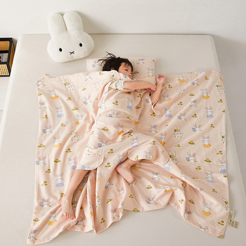 Παιδικός υπνόσακος/κουβέρτα κατά των κλωτσιών από γάζα 100% βαμβάκι, βάρος 0.55-1.0 кг, πλήρωσης ίνες