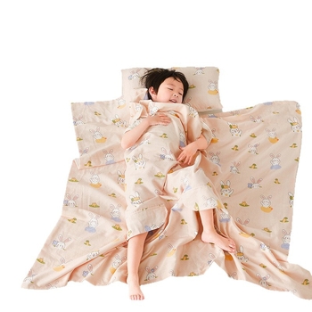 Παιδικός υπνόσακος/κουβέρτα κατά των κλωτσιών από γάζα 100% βαμβάκι, βάρος 0.55-1.0 кг, πλήρωσης ίνες