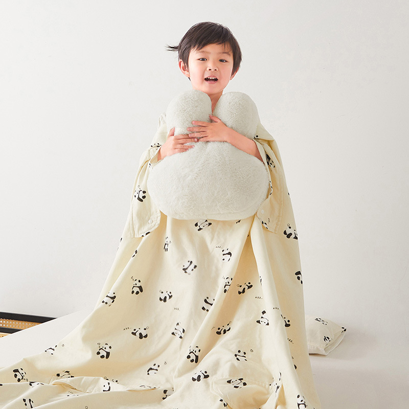 Παιδικός υπνόσακος/κουβέρτα κατά των κλωτσιών από γάζα 100% βαμβάκι, βάρος 0.55-1.0 кг, πλήρωσης ίνες