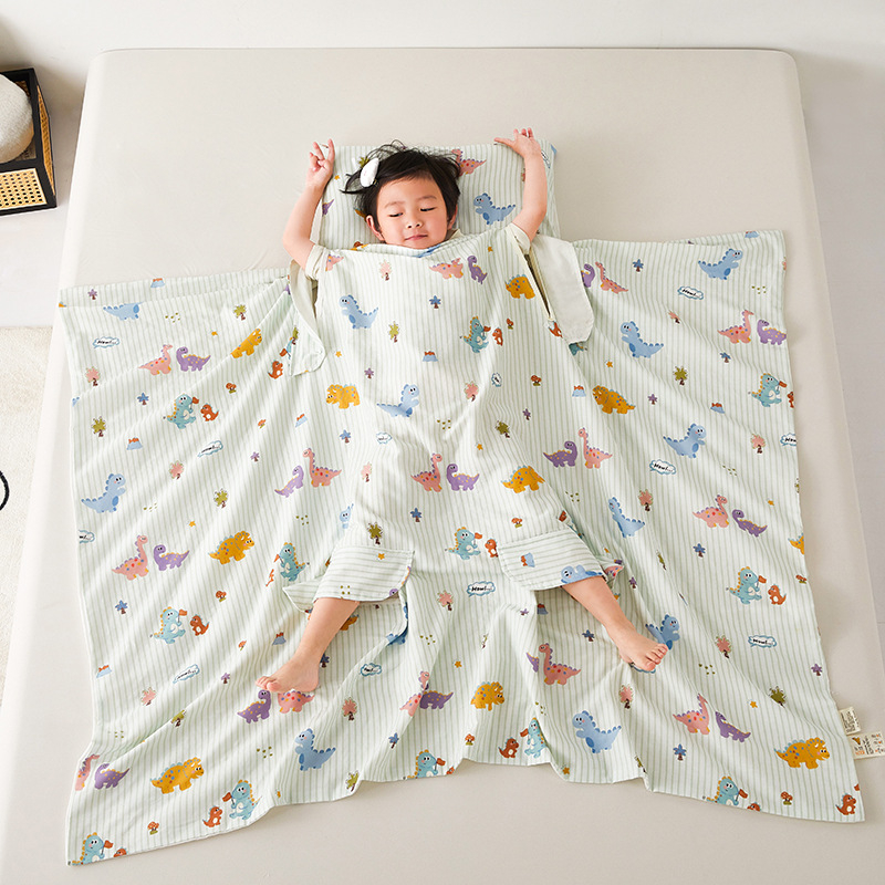 Παιδικός υπνόσακος/κουβέρτα κατά των κλωτσιών από γάζα 100% βαμβάκι, βάρος 0.55-1.0 кг, πλήρωσης ίνες