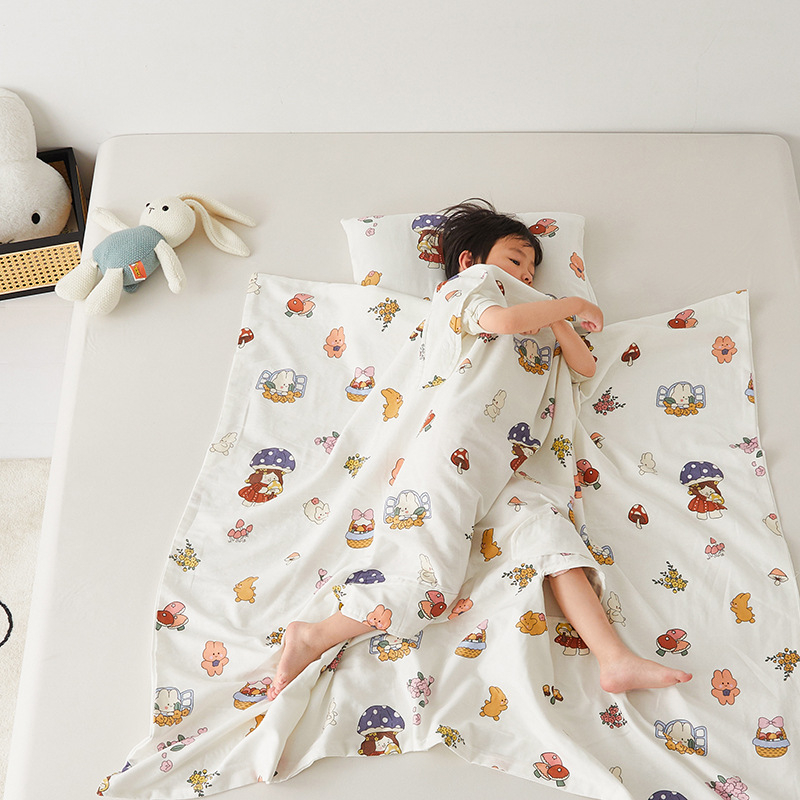 Παιδικός υπνόσακος/κουβέρτα κατά των κλωτσιών από γάζα 100% βαμβάκι, βάρος 0.55-1.0 кг, πλήρωσης ίνες