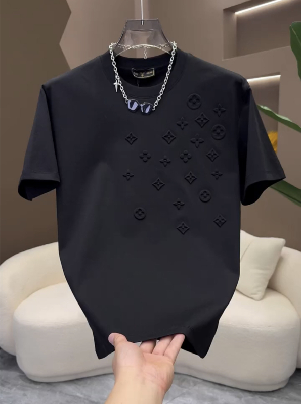 Muška ljetna T-shirt s kratkim rukavima, okrugli izrez, široki kroj, lan, antibakterijska tkanina