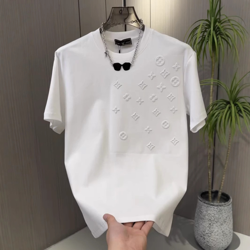 Muška ljetna T-shirt s kratkim rukavima, okrugli izrez, široki kroj, lan, antibakterijska tkanina
