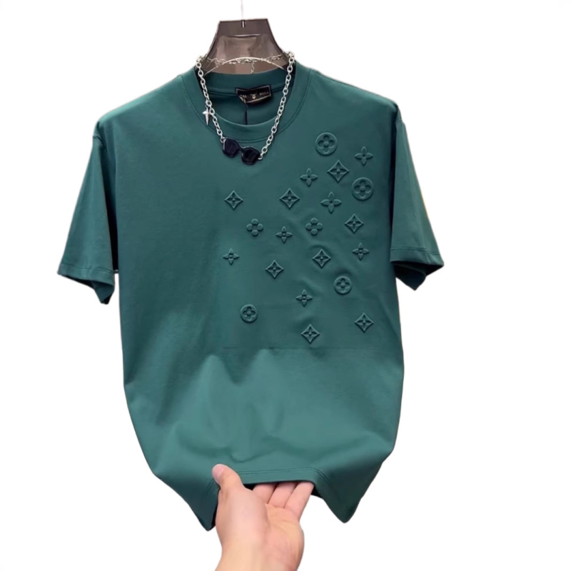Muška ljetna T-shirt s kratkim rukavima, okrugli izrez, široki kroj, lan, antibakterijska tkanina