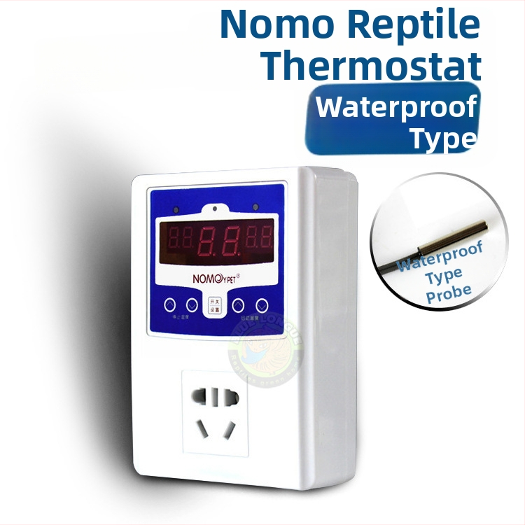 Ξύλινο terrarium για ερπετά με κεραμική λάμπα и ηλεκτρονικό θερμοστάτη για έλεγχο θερμοκρασίας