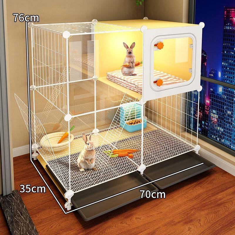 Пластмасова клетка за зайци с тоалетна, cwlong-262, внесена, вътрешна употреба, гнездо за домашни любимци
