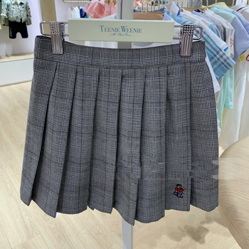 Fustă plisată pentru fete, stil coreean, poliester, pentru 3–8 ani, primăvară și toamnă