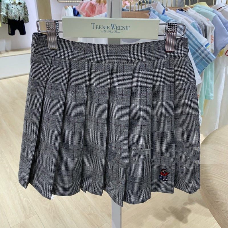 Fustă plisată pentru fete, stil coreean, poliester, pentru 3–8 ani, primăvară și toamnă