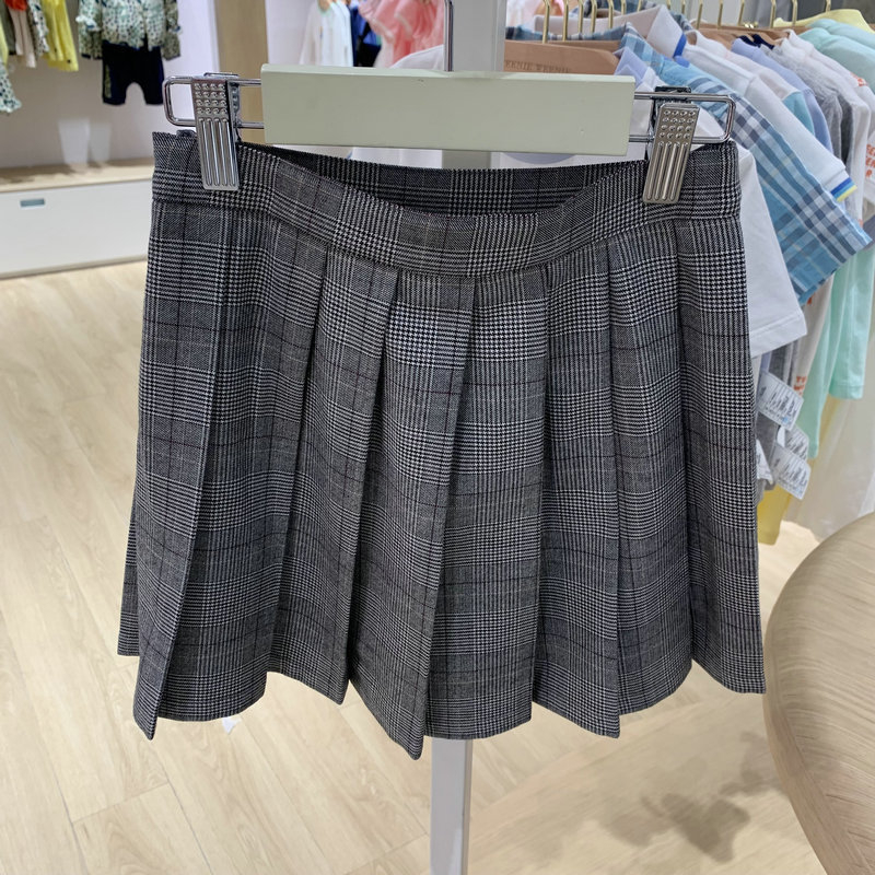 Fustă plisată pentru fete, stil coreean, poliester, pentru 3–8 ani, primăvară și toamnă