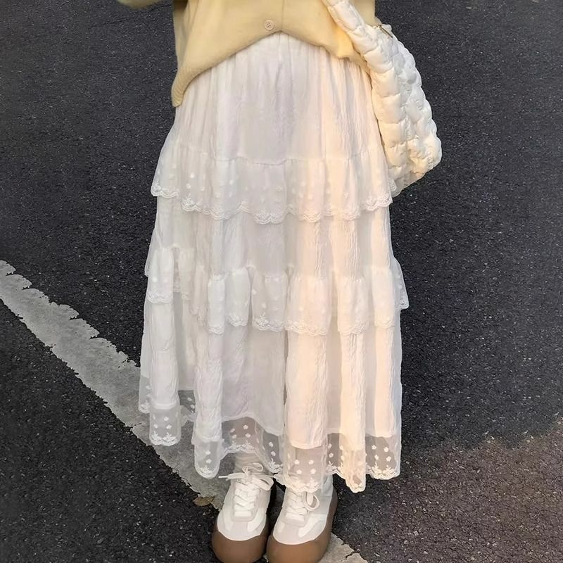 Детска пола за момичета, А-линия, лято 2025, за момичета над 8 години (над 140 см), 100% основна тъкан