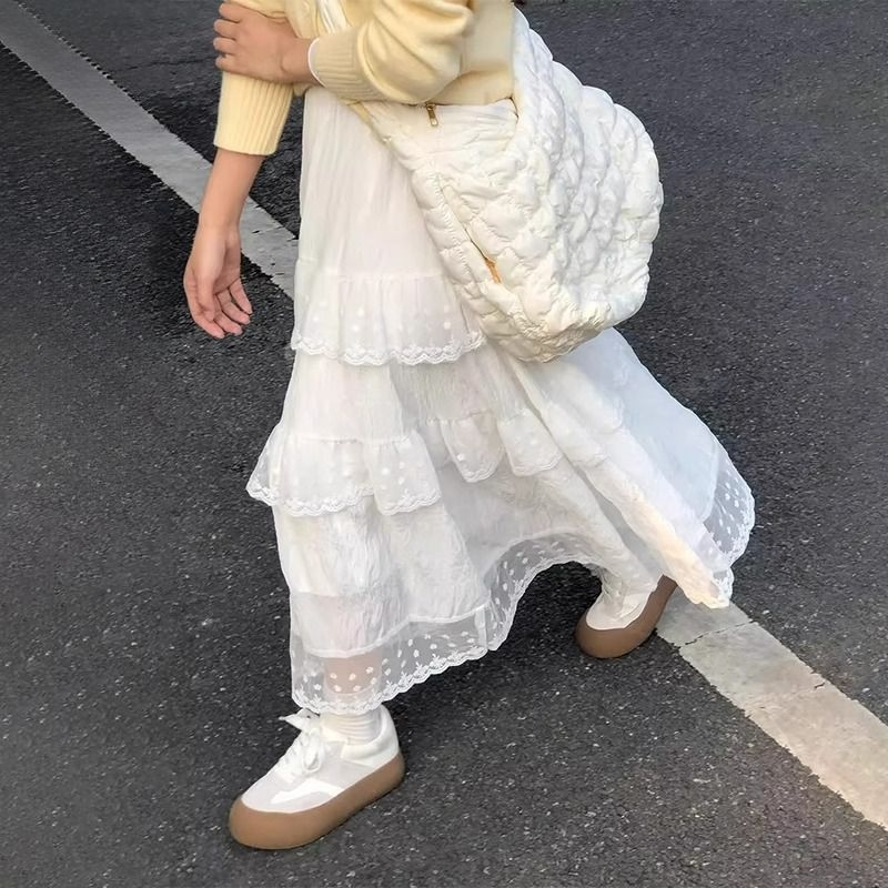 Детска пола за момичета, А-линия, лято 2025, за момичета над 8 години (над 140 см), 100% основна тъкан