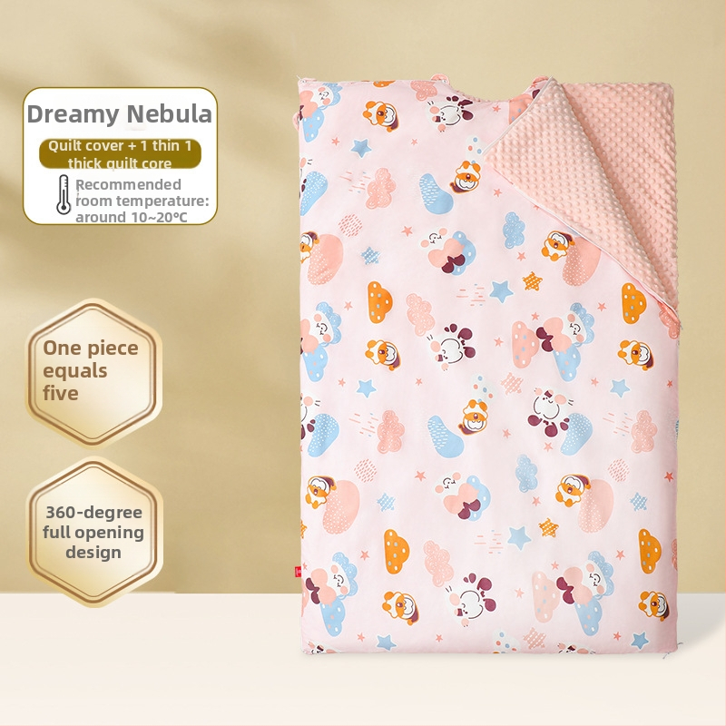 Βρεφικός υπνόσακος με αποσπώμενο κουβερτάκι κατά των κλωτσίσεων, ύφασμα 100% βαμβάκι, τεσσάρων εποχών σχεδιασμός