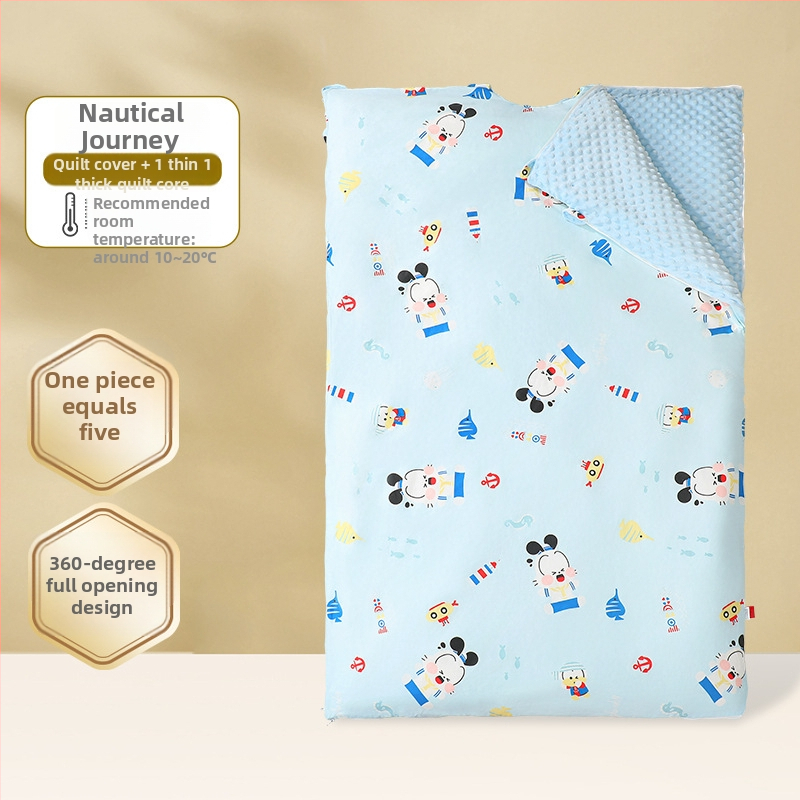 Βρεφικός υπνόσακος με αποσπώμενο κουβερτάκι κατά των κλωτσίσεων, ύφασμα 100% βαμβάκι, τεσσάρων εποχών σχεδιασμός