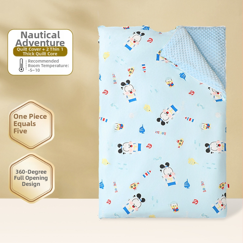 Βρεφικός υπνόσακος με αποσπώμενο κουβερτάκι κατά των κλωτσίσεων, ύφασμα 100% βαμβάκι, τεσσάρων εποχών σχεδιασμός