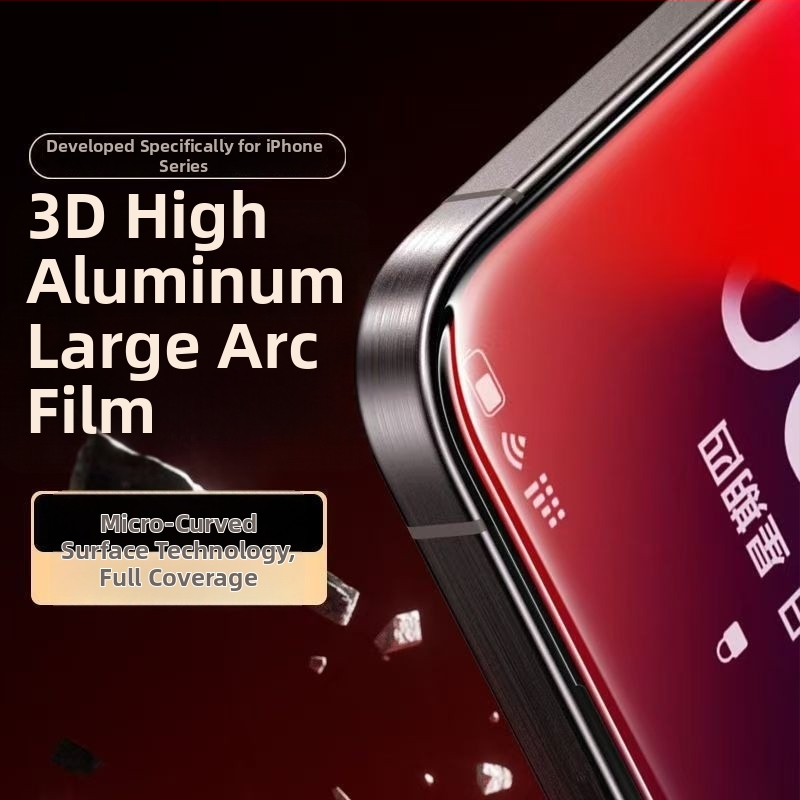 Membrane force protecție ecran din sticlă securizată — HD, rezistent la impact, ecran complet — pentru iPhone 12, 12 Pro, 13, 14